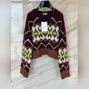 Celine Sweater Brown Mix Multicolor Wool